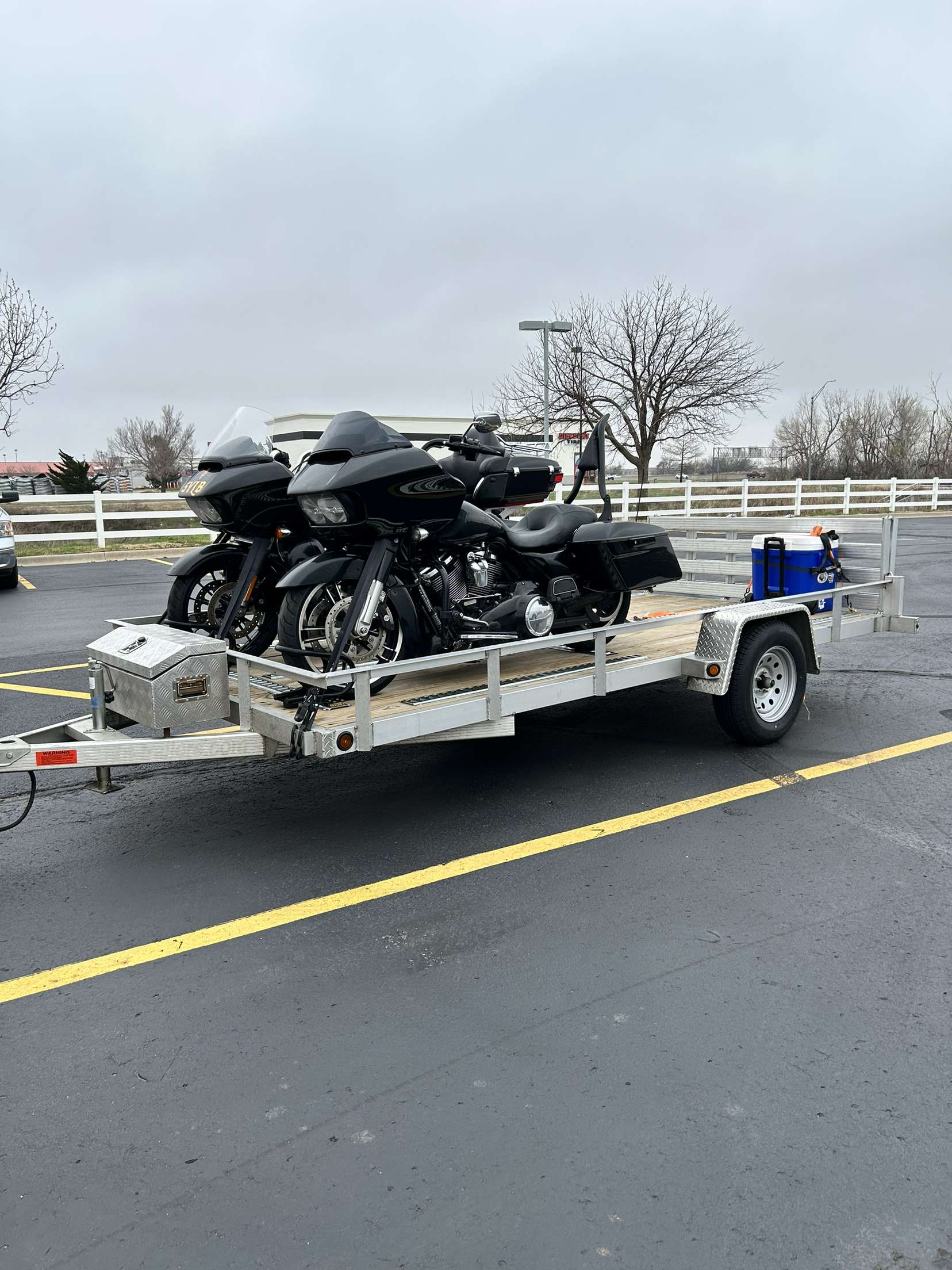 Professional Utility Trailer with Side Rails